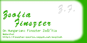 zsofia finszter business card